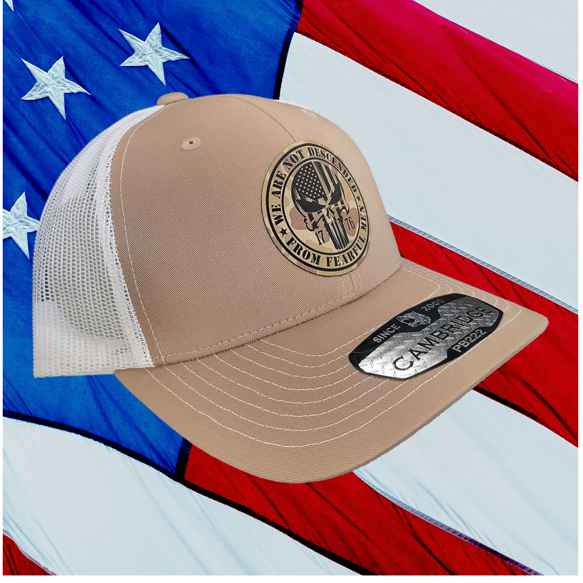 WE ARE NOT DESENDED FROM FEARFUL MEN HAT