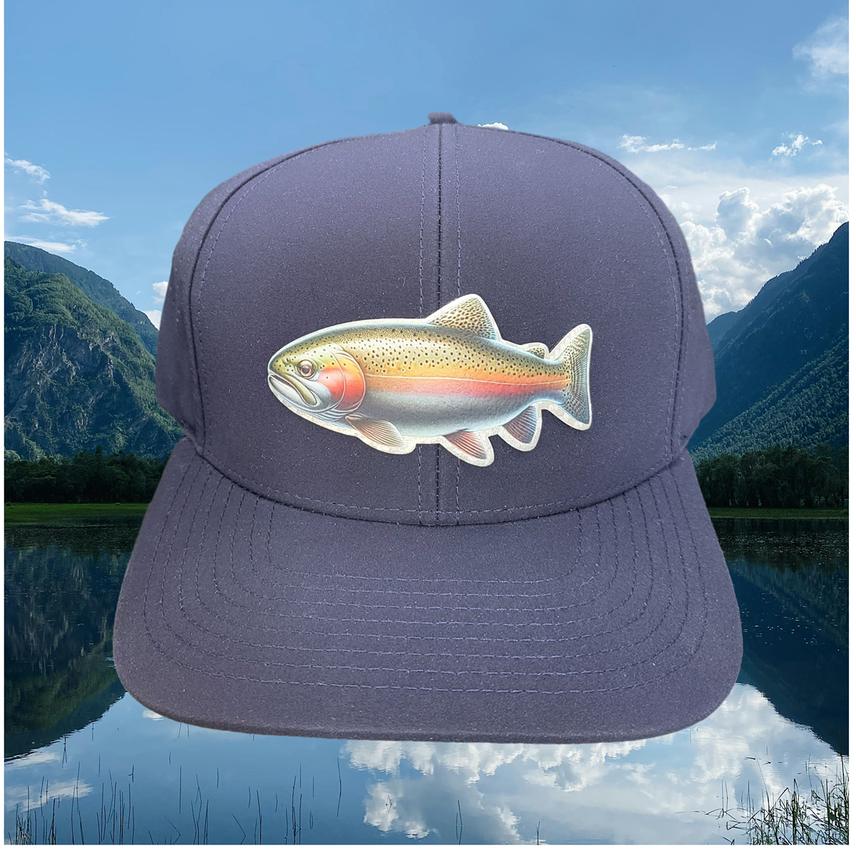 thumbnail image 2 of Rainbow Trout Hat Or Lapel Pin – Freshwater Series By PinPals (Made In USA) 2 of 5