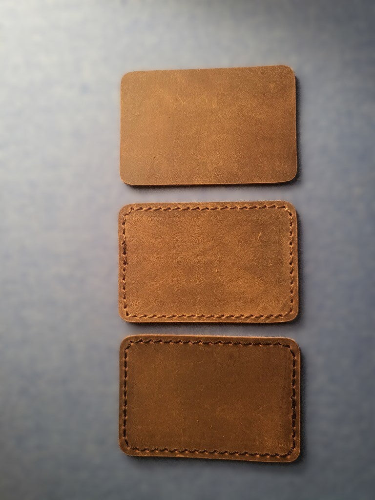 CRAZY HORSE LEATHER PATCHES RECTANGLE