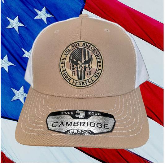 WE ARE NOT DESENDED FROM FEARFUL MEN HAT