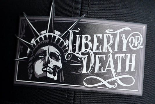 LIBERTY OR DEATH PATCH DIE CUT